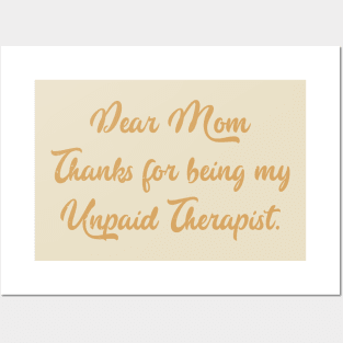 Mom Therapist funny mom Posters and Art